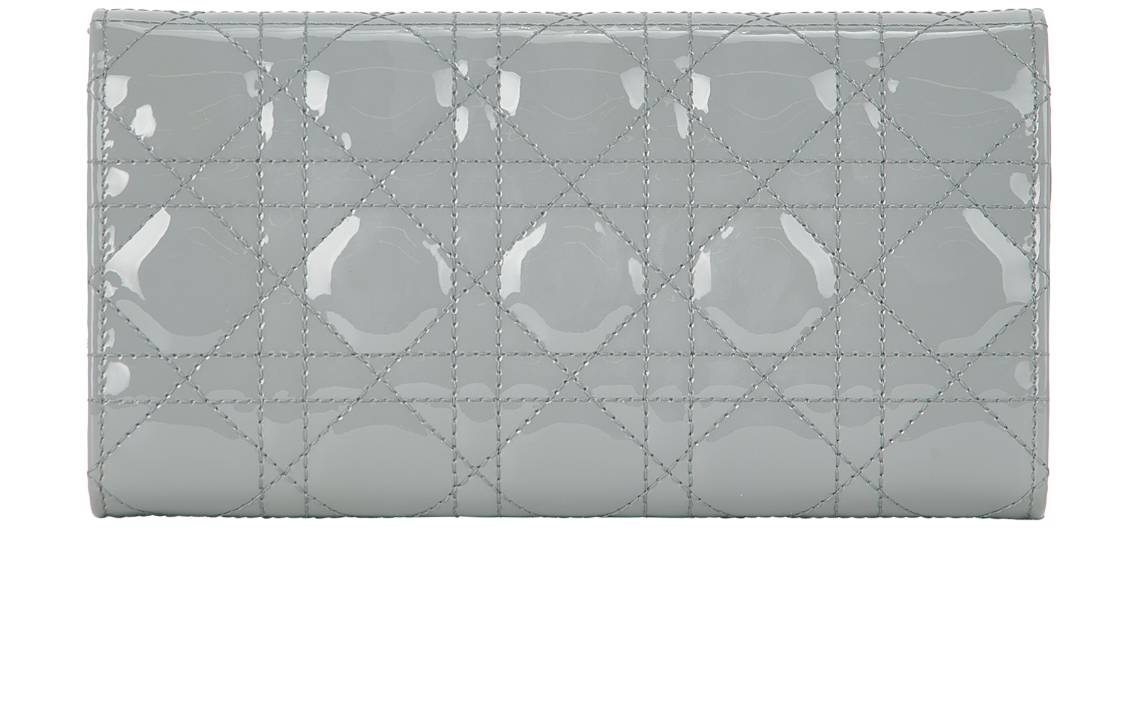 Lady Dior Wallet On Chain, &pound;750, Handbags, Grey, Patent Leather, Back view